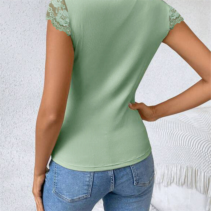 Lace-Collared Blouse