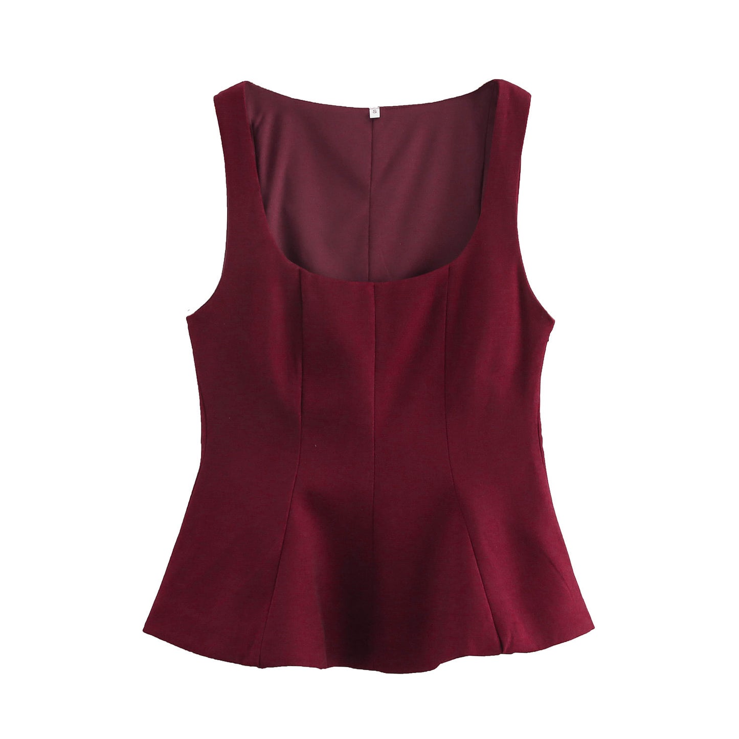 Square Collar Sleeveless Top