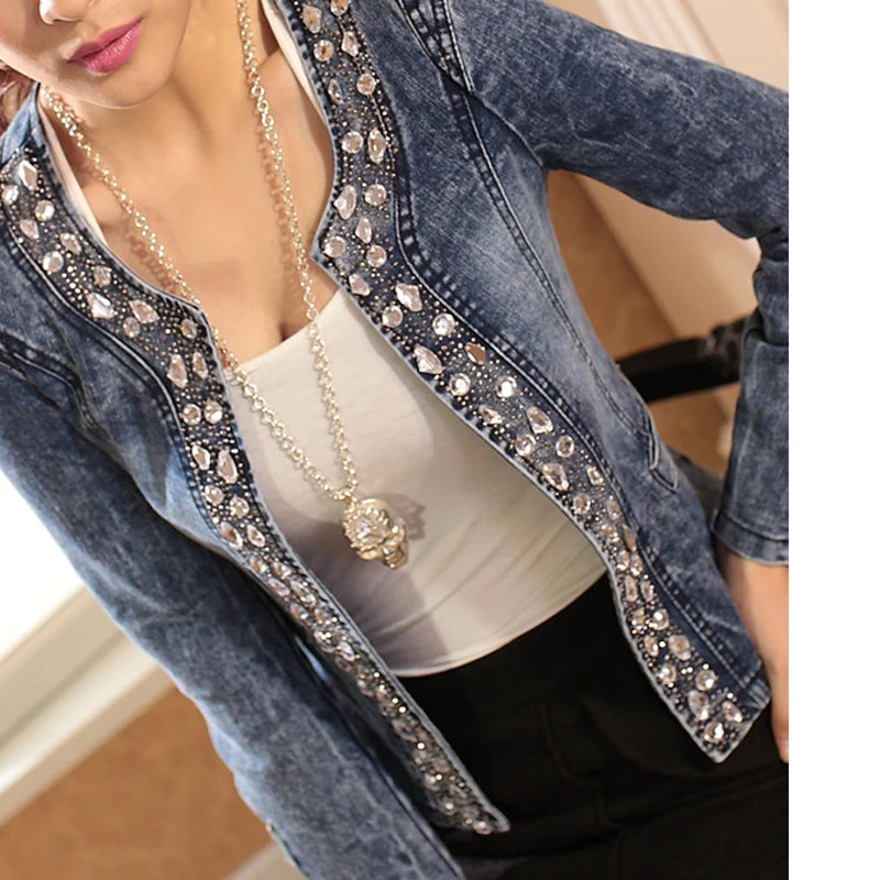 Vintage Diamonds Denim Jacket