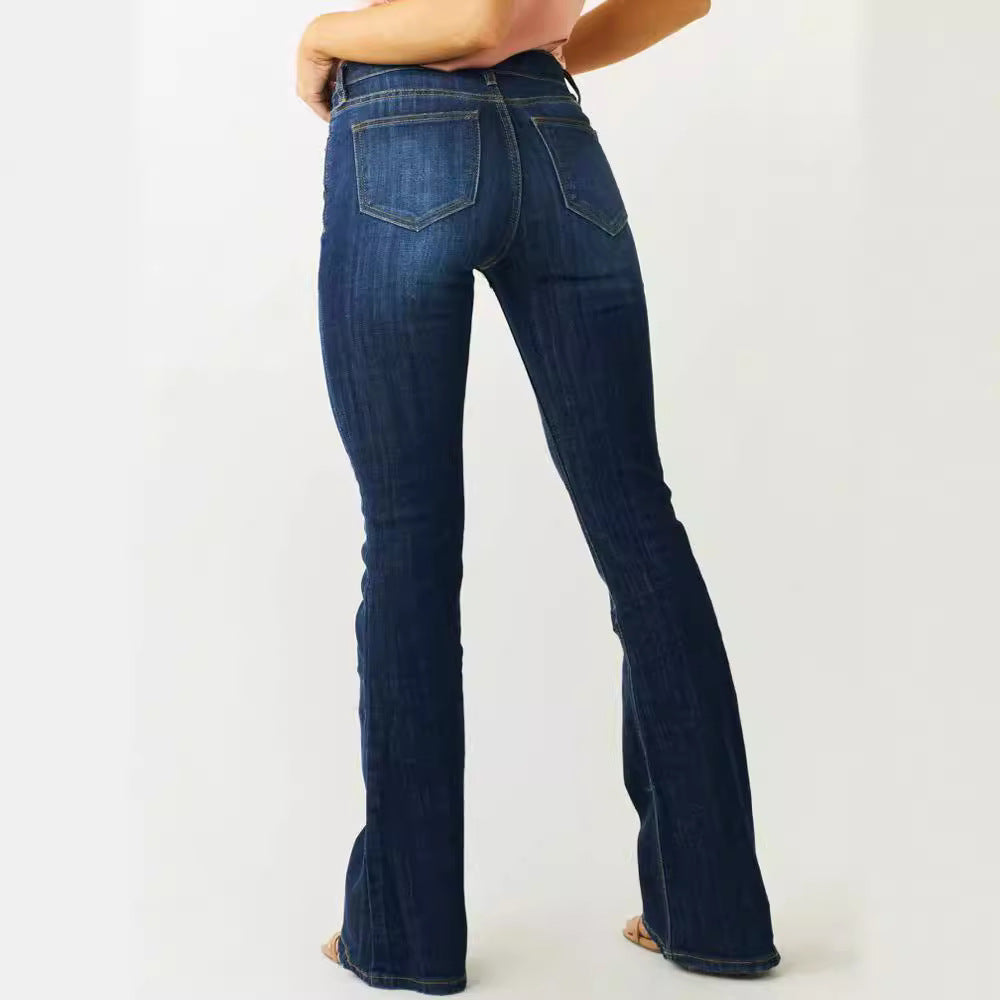 Stretch Flared Jeans