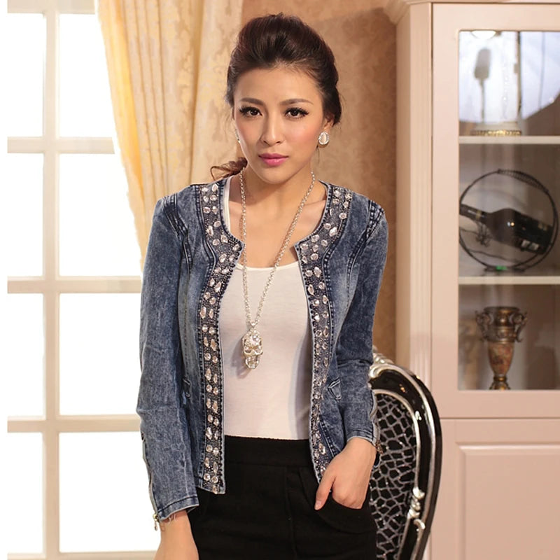 Vintage Diamonds Denim Jacket