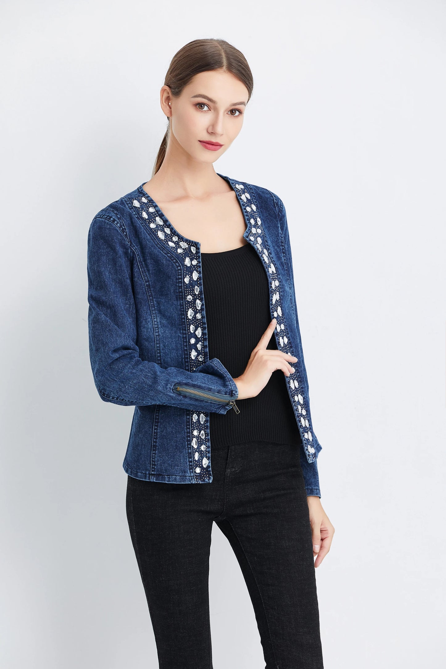 Vintage Diamonds Denim Jacket