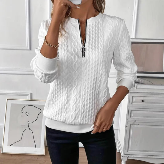 Quilted Casual Pullover
