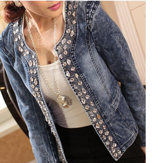 Vintage Diamonds Denim Jacket